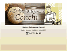 Tablet Screenshot of dulcesartesanosconchi.com